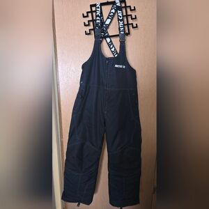 Women's Black Snow Bib Overalls